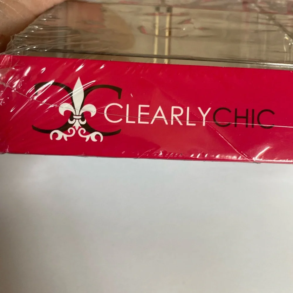 2 Clear Acrylic Make-Up Toiletry Organizers New with Tags